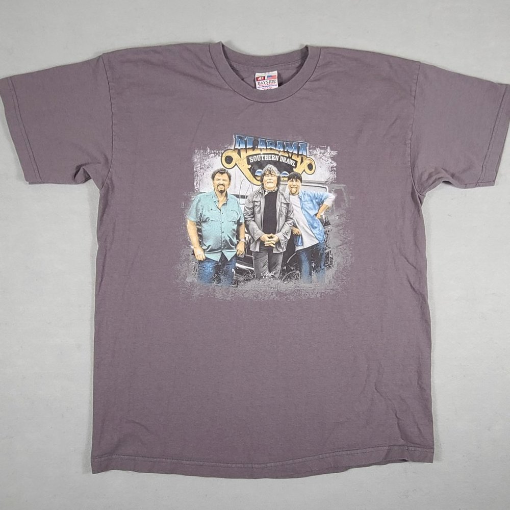 Vintage Alabama Southern Drawl Bayside Heavyweight Preshrunk Men's Gray Size XL